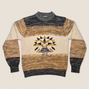 Vintage 70s Munsingwear Penguin Grandpa Sweater Mockneck Mock Neck - Size Medium